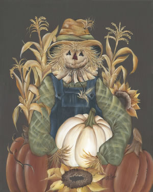 Harvest Gathering Scarecrow