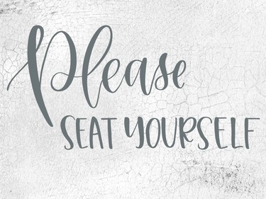 Please Seat Yourself 