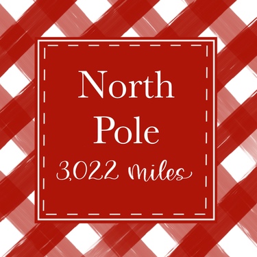 Red Plaid North Pole 
