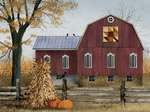 Autumn Leaf Quilt Block Barn
