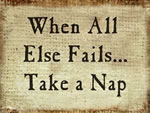 When All Else Fails...Take A Nap