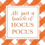 Orange Plaid Hocus Pocus 