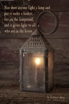 Innkeeper's Lantern with verse