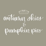 Autumn Skies Pumpkin Pies 