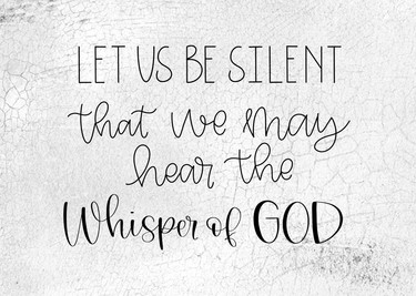 Let Us Be Silent